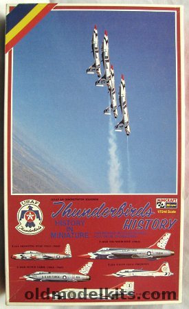 Hasegawa 1/72 Thunderbirds History - Includes T-33A - T-38A - F-4E - F-100D - F-105B  Kits, 1208 plastic model kit